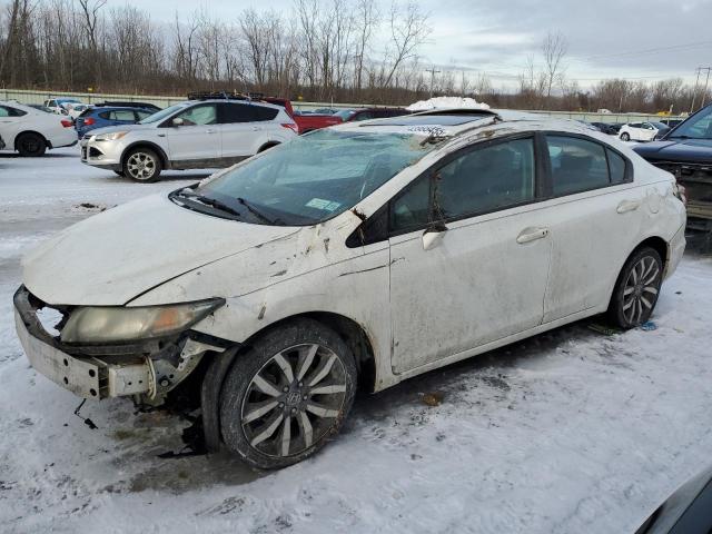 19XFB2F94EE216034 - 2014 HONDA CIVIC EXL WHITE photo 1