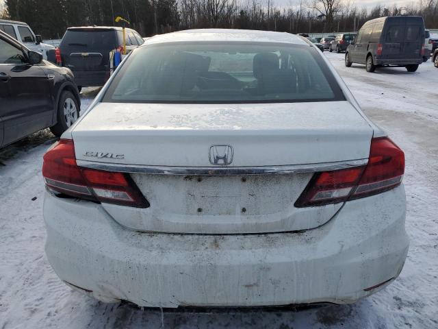 19XFB2F94EE216034 - 2014 HONDA CIVIC EXL WHITE photo 6