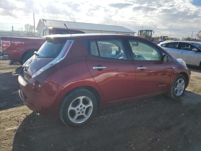 JN1AZ0CP9CT016934 - 2012 NISSAN LEAF SV RED photo 3