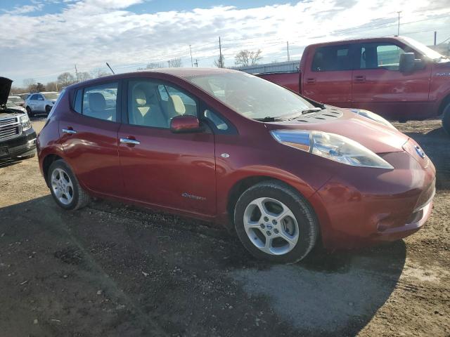 JN1AZ0CP9CT016934 - 2012 NISSAN LEAF SV RED photo 4