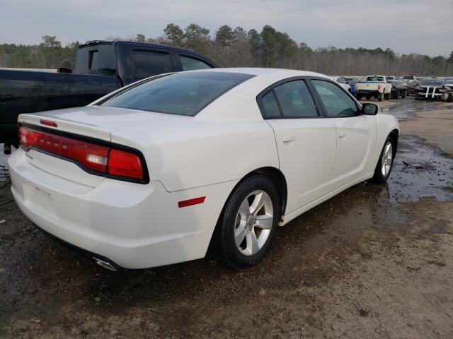 2C3CDXBG9EH170448 - 2014 DODGE CHARGER SE WHITE photo 3