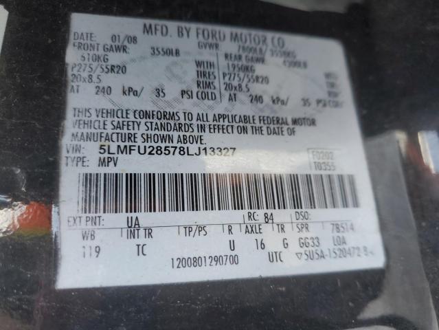 5LMFU28578LJ13327 - 2008 LINCOLN NAVIGATOR BLACK photo 13