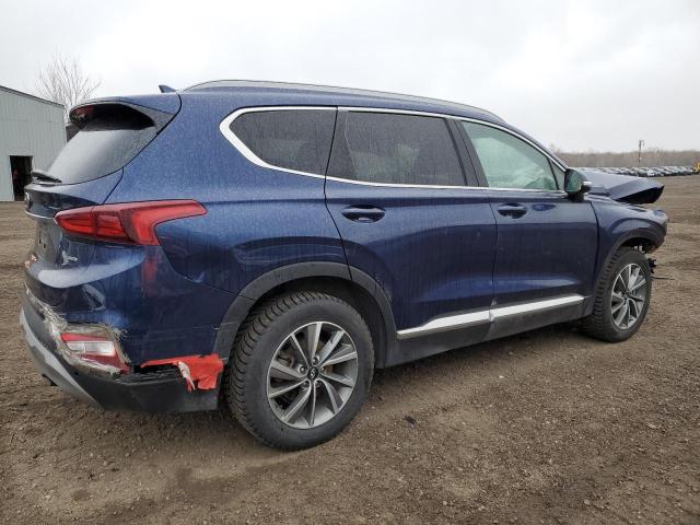 5NMS3CADXKH006846 - 2019 HYUNDAI SANTA FE SEL BLUE photo 3