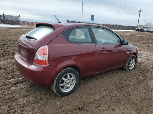 KMHCN36CX7U032793 - 2007 HYUNDAI ACCENT SE BURGUNDY photo 3