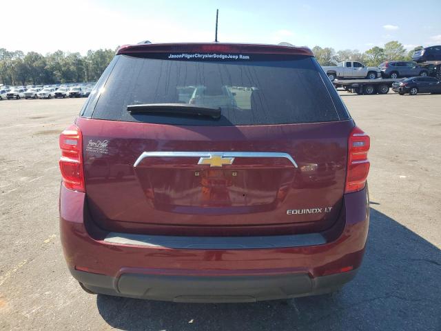 2GNALCEK7G1177075 - 2016 CHEVROLET EQUINOX LT MAROON photo 6