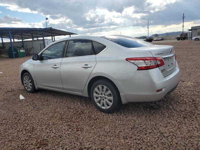 3N1AB7AP6FY382393 - 2015 NISSAN SENTRA S SILVER photo 2