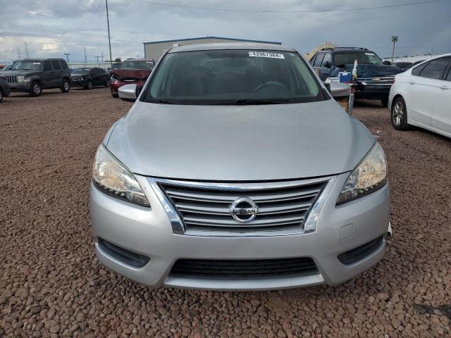 3N1AB7AP6FY382393 - 2015 NISSAN SENTRA S SILVER photo 5