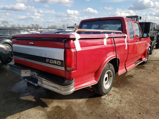 1FTEX15N6PKB10321 - 1993 FORD F150 RED photo 3