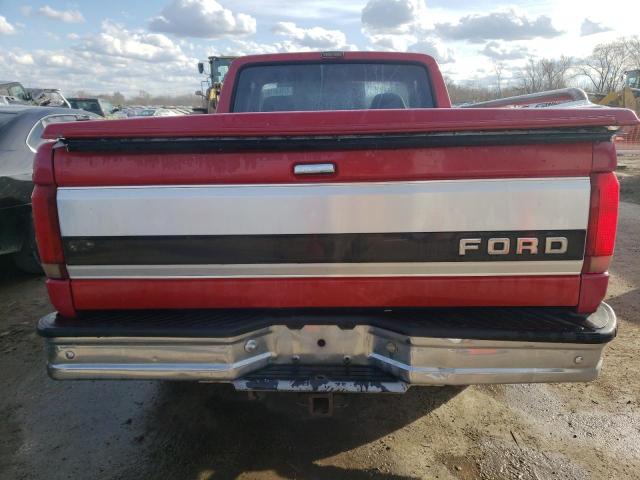 1FTEX15N6PKB10321 - 1993 FORD F150 RED photo 6