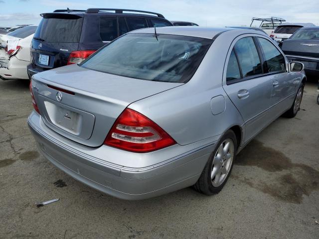 WDBRF61J32F274825 - 2002 MERCEDES-BENZ C 240 SILVER photo 3