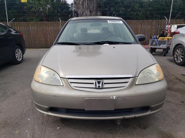 2HGES16553H579674 - 2003 HONDA CIVIC LX BEIGE photo 5