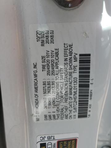 5J8TC2H67ML011303 - 2021 ACURA RDX A-SPEC WHITE photo 13