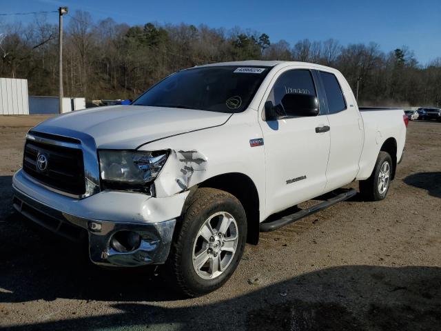 5TFRY5F15CX117646 - 2012 TOYOTA TUNDRA DOUBLE CAB SR5 WHITE photo 1