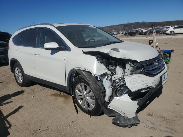 5J6RM4H78DL069294 - 2013 HONDA CR-V EXL WHITE photo 4