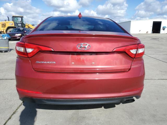 5NPE24AF0GH356892 - 2016 HYUNDAI SONATA SE RED photo 6