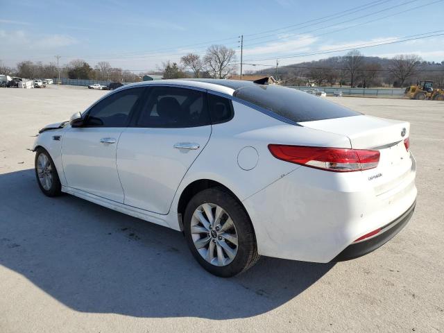 5XXGU4L31GG103050 - 2016 KIA OPTIMA EX WHITE photo 2