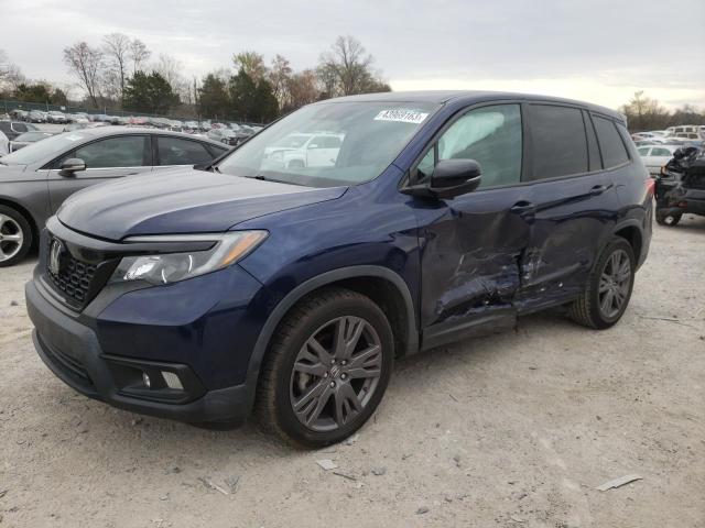 5FNYF7H54KB005894 - 2019 HONDA PASSPORT EXL BLUE photo 1