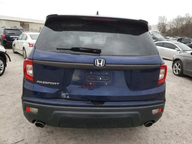 5FNYF7H54KB005894 - 2019 HONDA PASSPORT EXL BLUE photo 6