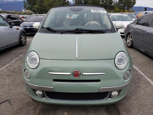 3C3CFFER7FT716626 - 2015 FIAT 500 LOUNGE GREEN photo 5