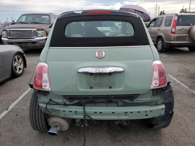 3C3CFFER7FT716626 - 2015 FIAT 500 LOUNGE GREEN photo 6