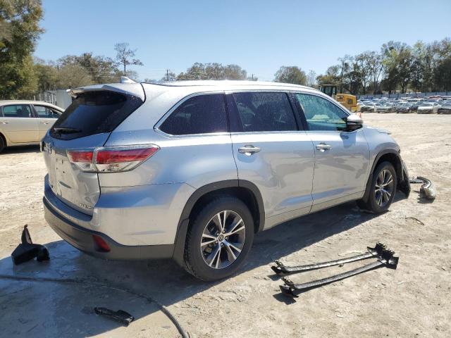 5TDJKRFH3GS324292 - 2016 TOYOTA HIGHLANDER XLE SILVER photo 3