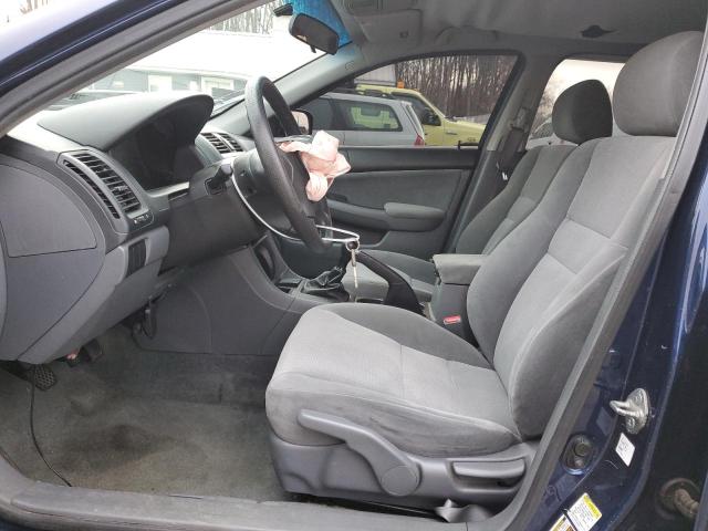 1HGCM55425A152987 - 2005 HONDA ACCORD LX BLUE photo 7