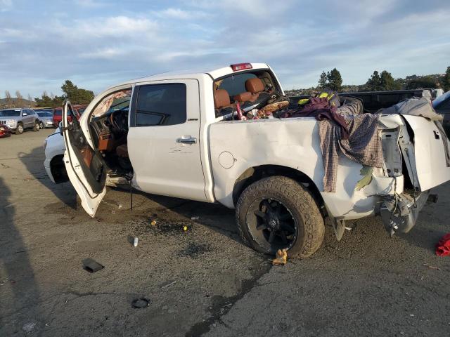 5TFHY5F18CX214240 - 2012 TOYOTA TUNDRA CREWMAX LIMITED WHITE photo 2