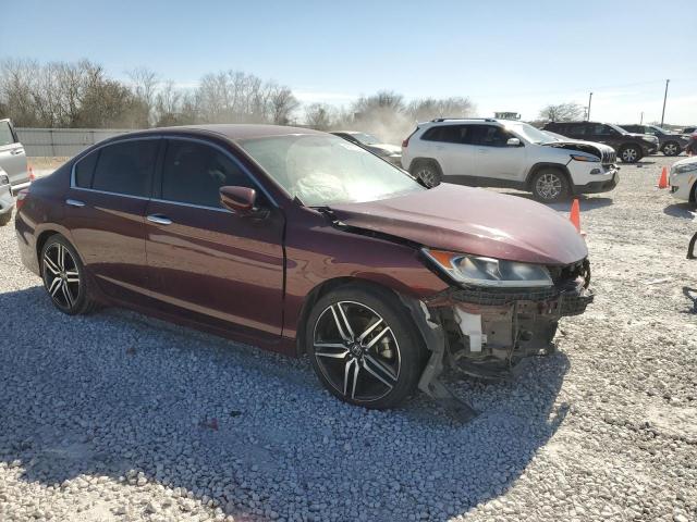 1HGCR2F56HA102007 - 2017 HONDA ACCORD SPORT RED photo 4