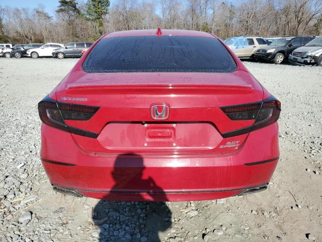 1HGCV2F36JA039250 - 2018 HONDA ACCORD SPORT RED photo 6