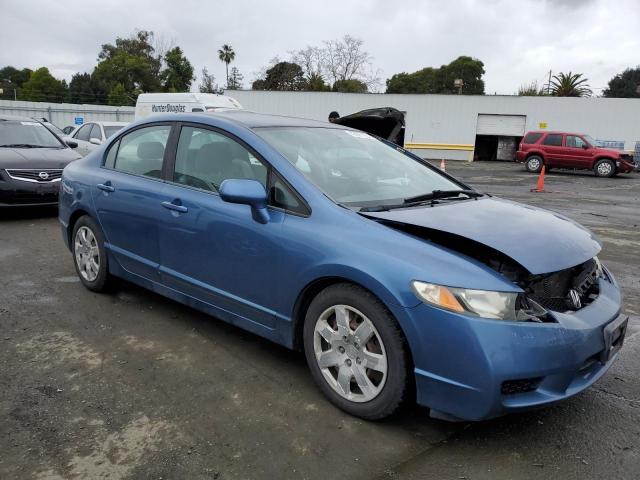 19XFA165X9E048397 - 2009 HONDA CIVIC LX BLUE photo 4