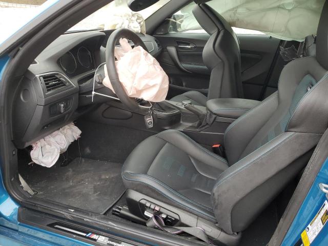 WBS2U7C03L7F10366 - 2020 BMW M2 COMPETITION Синій фото 7