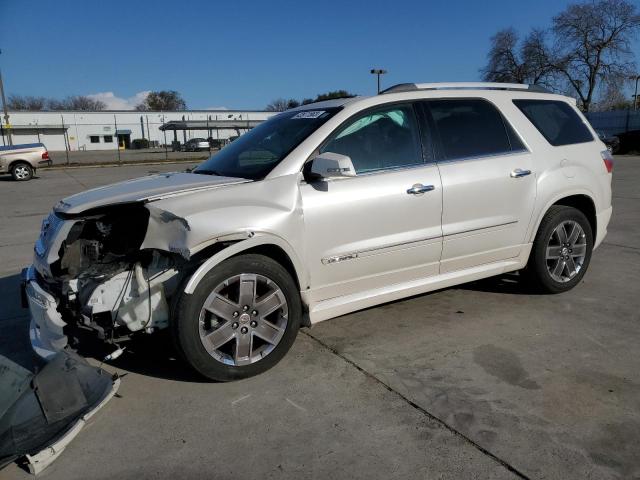 1GKKVTED8BJ406360 - 2011 GMC ACADIA DENALI WHITE photo 1