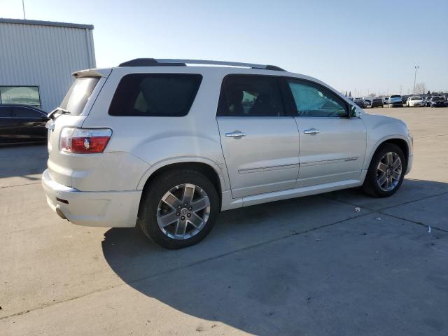 1GKKVTED8BJ406360 - 2011 GMC ACADIA DENALI WHITE photo 3