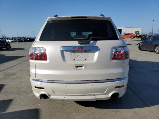 1GKKVTED8BJ406360 - 2011 GMC ACADIA DENALI WHITE photo 6