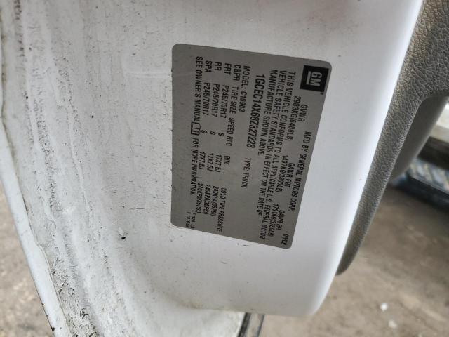 1GCEC14X68Z327228 - 2008 CHEVROLET SILVERADO C1500 თეთრი ფოტო 12