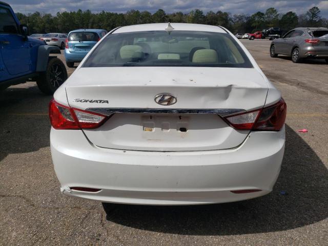 5NPEB4AC7CH492646 - 2012 HYUNDAI SONATA GLS WHITE photo 6