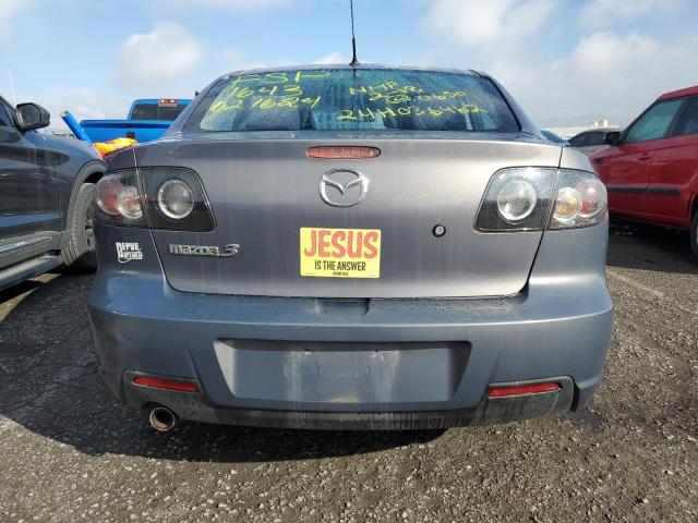 JM1BK32F381824179 - 2008 MAZDA 3 I GRAY photo 6