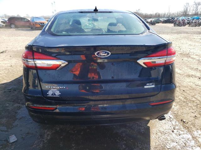 3FA6P0HD3LR224144 - 2020 FORD FUSION SE BLUE photo 6