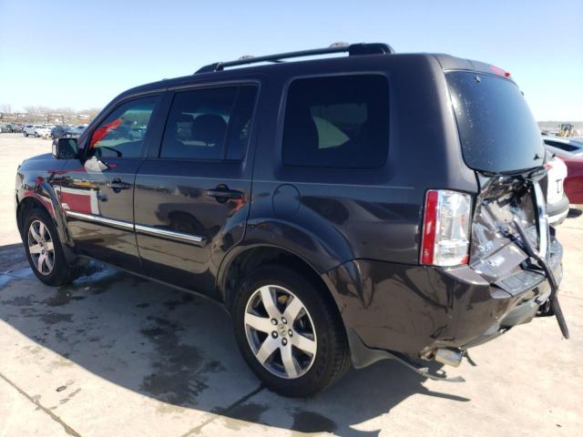 5FNYF3H97EB010376 - 2014 HONDA PILOT TOURING GRAY photo 2