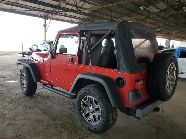 1J4FA29S16P744689 - 2006 JEEP WRANGLER / SE RED photo 2