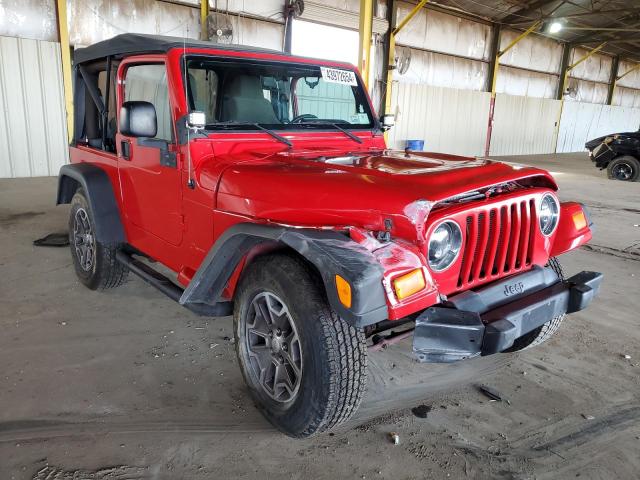 1J4FA29S16P744689 - 2006 JEEP WRANGLER / SE RED photo 4