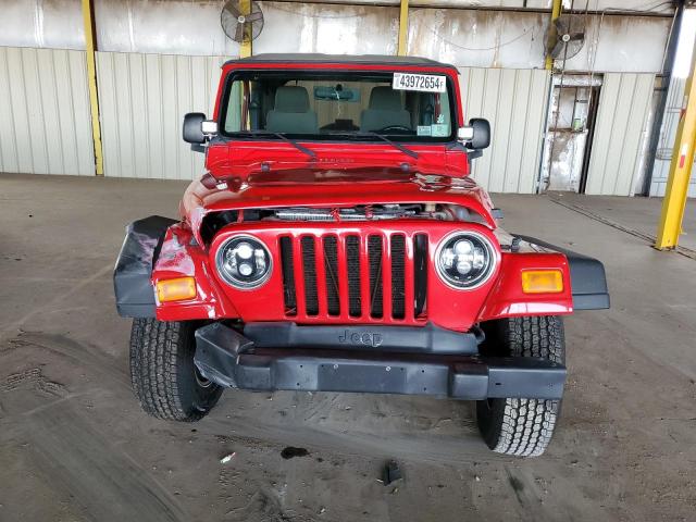 1J4FA29S16P744689 - 2006 JEEP WRANGLER / SE RED photo 5