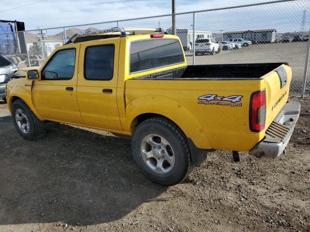 1N6MD27YX1C393225 - 2001 NISSAN FRONTIER CREW CAB SC YELLOW photo 2