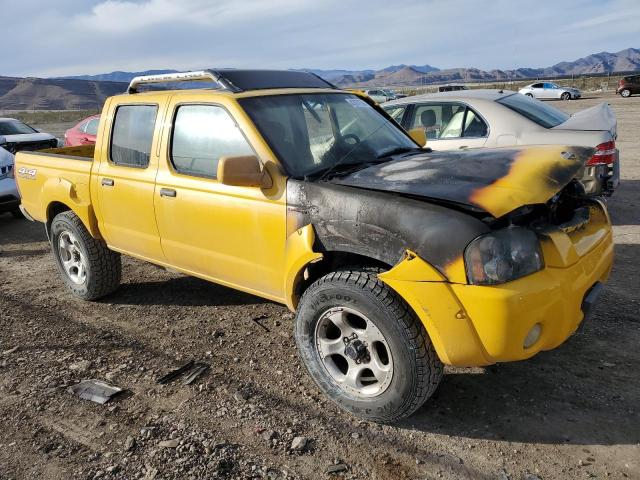 1N6MD27YX1C393225 - 2001 NISSAN FRONTIER CREW CAB SC YELLOW photo 4