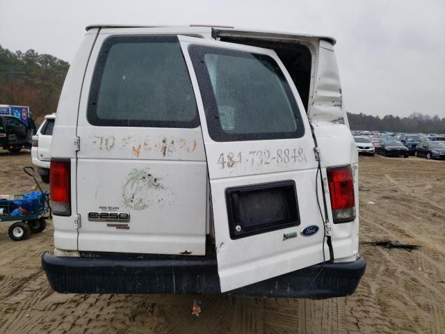 1FTNS2EW3CDA03772 - 2012 FORD ECONOLINE E250 VAN WHITE photo 6