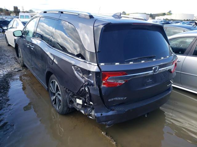 5FNRL6H98KB003706 - 2019 HONDA ODYSSEY ELITE Gris foto 2