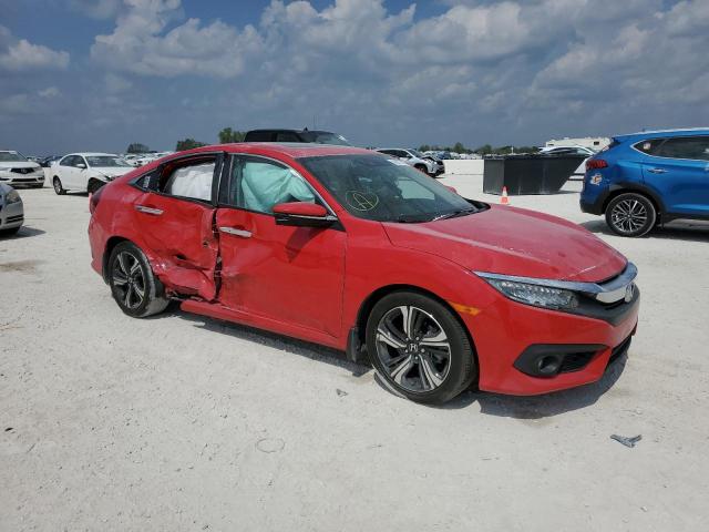 2HGFC1F92HH636585 - 2017 HONDA CIVIC TOURING RED photo 4