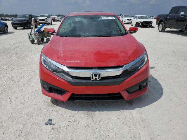 2HGFC1F92HH636585 - 2017 HONDA CIVIC TOURING RED photo 5