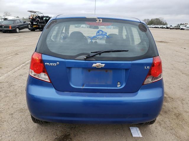 KL1TD666X8B032347 - 2008 CHEVROLET AVEO BASE BLUE photo 6