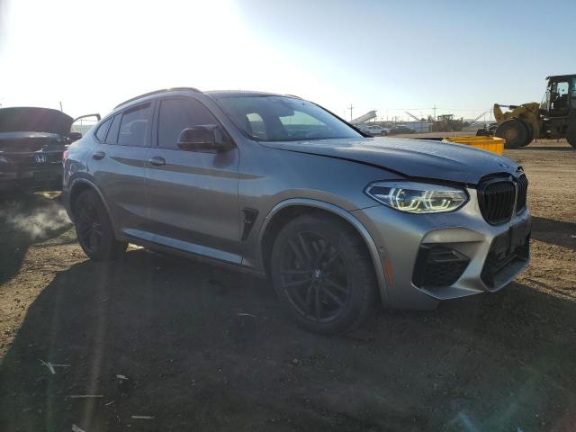 5YMUJ0C02M9F18441 - 2021 BMW X4 M COMPETITION GRAY photo 4